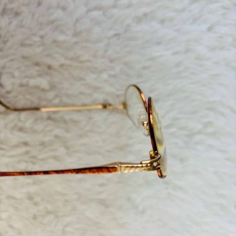 Safilo Emozioni Brown Tortoise/Gold Oval Glasses Frame Only